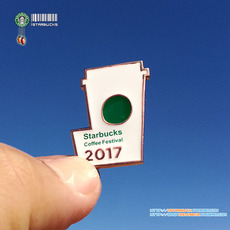 Starbucks 星巴克 2017年 咖啡文化节 金属纪念徽章/奖章/pin