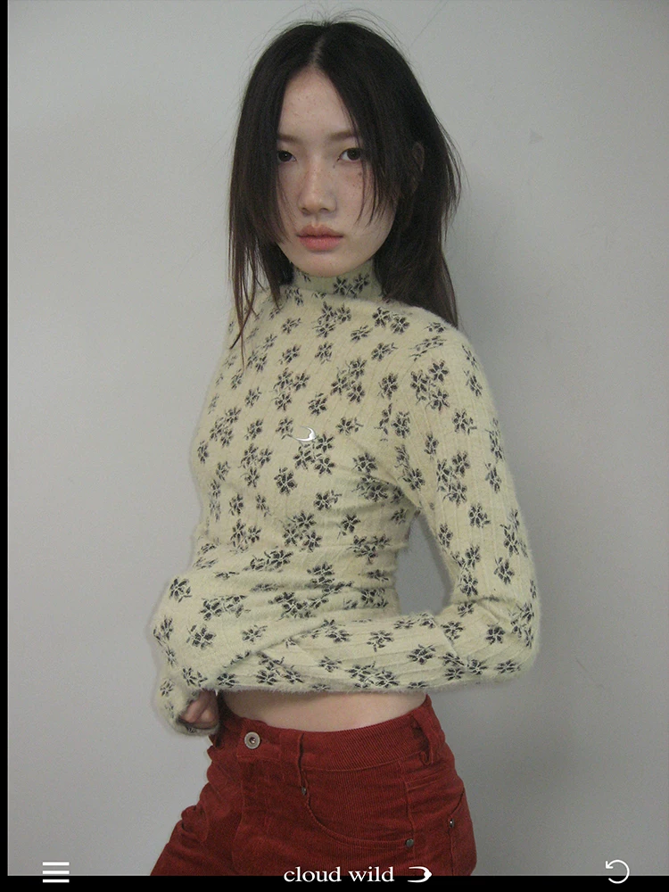 [CLOUD WILD白云野边碎花打底上衣]