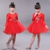 Trẻ em năm mới sườn xám phong cách Trung Quốc biểu diễn quần áo công chúa váy lễ hội cô gái năm mới Tang phù hợp với trang phục sân khấu hãng quần áo trẻ em Trang phục