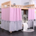 rèm cửa ký túc xá giường màn mũ phụ nữ nữ Nhật Bản gió rèm cửa phòng ngủ giường ngủ lớp vỏ xung quanh trường Đại học của sự đơn giản - Bed Skirts & Valances Bed Skirts & Valances