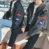 Các cặp vợ chồng mùa xuân 2018 new coat đồng phục bóng chày nam Hàn Quốc phiên bản của loose bf cao đẳng gió 00 sau khi xu hướng sinh viên áo da bomber nam Đồng phục bóng chày