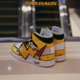Snkhaus Pokémon Pokémon Co -кишечные кроссовки AJ Custom Pikachu Lightning Хвост