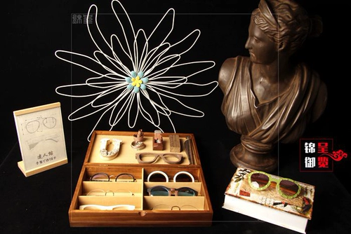 Высококлассные очки, стенд, ретро коробка для хранения