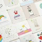 Серия маленьких жадных карт, корейские творческие пожелания дня рождения, небольшая открытка, карточка с благодарностью