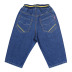 Trai quần short mùa hè mỏng bảy quần trong quần trẻ em lớn cotton lỏng giản dị ống túm quần jeans Quần jean