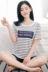 Đồ ngủ nữ Hàn Quốc phiên bản của phụ nữ mùa hè bông ngắn- tay quần short phim hoạt hình bông mặc giản dị dịch vụ nhà hai mảnh phù hợp với Bên ngoài ăn mặc