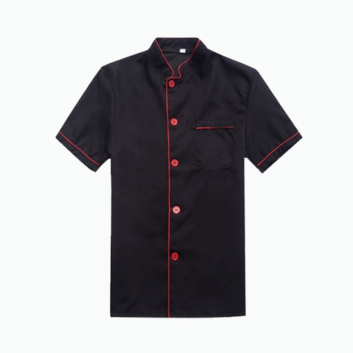 Шеф -повара шеф -повара рабочая одежда Новое еда отель профессиональный платье лето лето лето -короткая летняя летняя кухонная одежда черная и белая