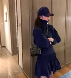 Весенний лонгслив, юбка, комплект, крой «рыбий хвост»