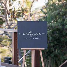 Пригласительная открытка 亚克力婚礼水牌迎宾牌流程牌挂牌指示牌座次表定制设计原创简约in