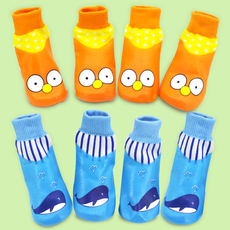 Носки для животных lanboer新款宠物狗袜鞋时尚卡通印花防水袜户外运动防滑狗袜子