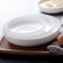 Xương trắng nguyên chất Trung Quốc 7 8 10 inch đĩa sâu đĩa xào đĩa tròn đĩa gốm sứ - Đồ ăn tối
