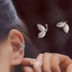 M Leaf Ear Bone Clip+сингл