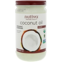 US Nutiva Coconut Oil Extra Virgin Кокосовое масло 680 мл съедобная кожа уход за кожей кетораб