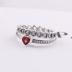 Điểm PANDORA Pandora Vàng Vàng Trái Tim Đỏ 925 Bạc tổng hợp Ruby Ring 190896SGR CZ