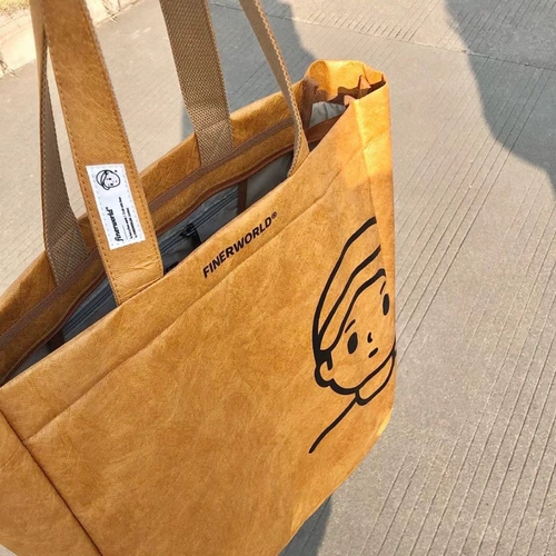 Водонепроницаемая вместительная и большая кожаная сумка на одно плечо, можно стирать