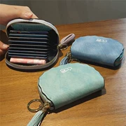 Gói thẻ trái tim cô gái Phụ nữ phiên bản tiếng Hàn dễ thương của ví tiền xu một gói gói chứng từ dung lượng lớn - Túi thông tin xác thực