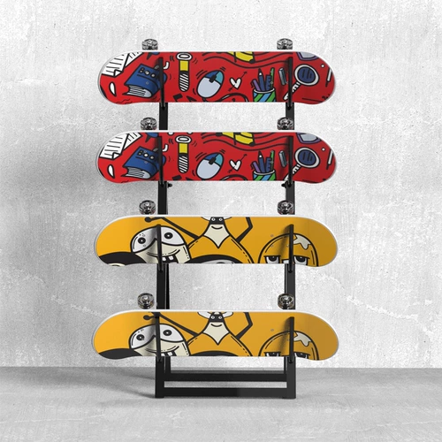 Оборудование для спортзала, система хранения, скейтборд