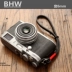 BHW Pháp Hand Strap 6mm rộng tùy chỉnh kỹ thuật số retro da dây da tay dây đeo vi phản xạ ống kính đơn - Phụ kiện máy ảnh DSLR / đơn