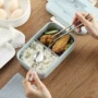 Heart IKEA hộp ăn trưa hộp cơm trưa lò vi sóng nhựa sinh viên có bìa Nhà thờ Hàn Quốc đơn giản kiểu nhà Nhật - Đồ bảo quản túi bọc thực phẩm