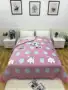 Chăn bông nhung Hàn Quốc chăn bông đôi chăn bông bốn mùa chăn nệm tấm sofa đệm máy giặt - Trải giường ga giường 1m8 x 2m