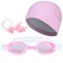 Cô gái đội mũ trùm đầu lớn màu hồng thanh niên trai chống sương mù thiết bị bơi cậu bé mũ bơi đào tạo bãi biển - Mũ bơi