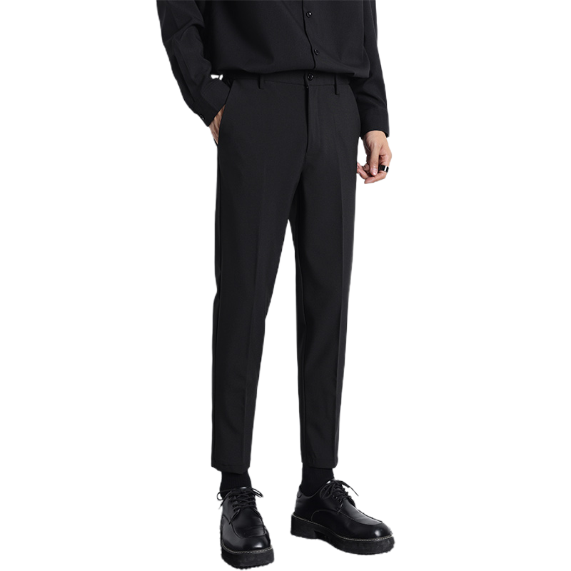 Мужские тонкие повседневные брюки, slim fit, корейский стиль