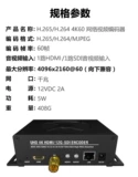 4K60 Frame HDMI/SDI Video Encoder SRT RTMP Live Trobvate U Disk/SD -карта записи NVR H265