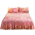 Khăn trải giường bằng vải cotton đơn giường Tấm chống trượt ba mảnh ren mùa hè Giường bốn mảnh mùa hè - Váy Petti Váy Petti