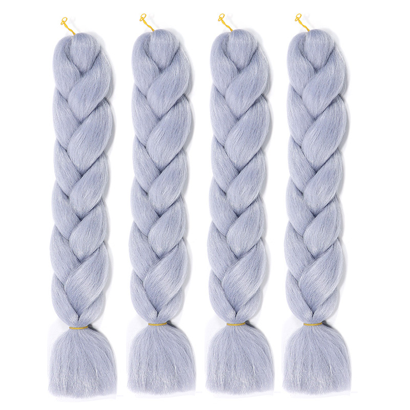 SilveryDirty braided rope dreadlocks  Hair rope Wigs men and women braided hair Compile and distribute Receiving and sending Wig braid Nepal Hair band size Braid