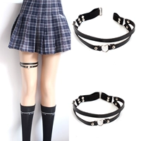 Японская полиуретановая металлическая портупея на ногу в форме сердца, в стиле панк