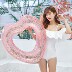 Clubhouse Princess Princess Girls Net Red Bơi Ring Children Kids Beach Phao cứu sinh Tắm mạnh mẽ và thuận tiện - Cao su nổi intex phao Cao su nổi