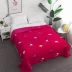 Tấm trải giường màu đỏ phong cách Mỹ màu hồng hai mặt công chúa dễ thương màu đỏ gió chống trượt giường ngủ kích thước lớn tăng kích thước - Trải giường Trải giường