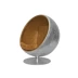 Fineline phong cách công nghiệp thiết kế nội thất SPITFIRE BALL CHAIR không gian ghế da bóng nhôm - Đồ nội thất thiết kế