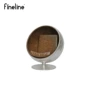 Fineline phong cách công nghiệp thiết kế nội thất SPITFIRE BALL CHAIR không gian ghế da bóng nhôm - Đồ nội thất thiết kế ghế đôn