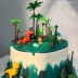 Trang trí bánh sinh nhật trang trí khủng long trang trí phim hoạt hình thiếu nhi sáng tạo cậu bé khủng long rừng dừa cỏ cỏ phụ kiện - Trang trí nội thất