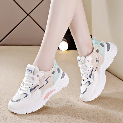 女士春季老爹鞋百搭厚底运动休闲鞋跑步女鞋
