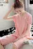 Đồ ngủ nữ mùa hè cotton ngắn tay ngắn dịch vụ tại nhà cotton mỏng phần mùa hè phiên bản Hàn Quốc của giải trí tươi mát XL - Bộ Pajama bộ mặc nhà đẹp Bộ Pajama
