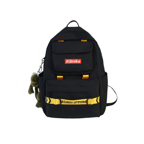 Модный трендовый ранец, вместительный и большой рюкзак, сумка через плечо, в корейском стиле, подходит для подростков, подходит для студента, для средней школы