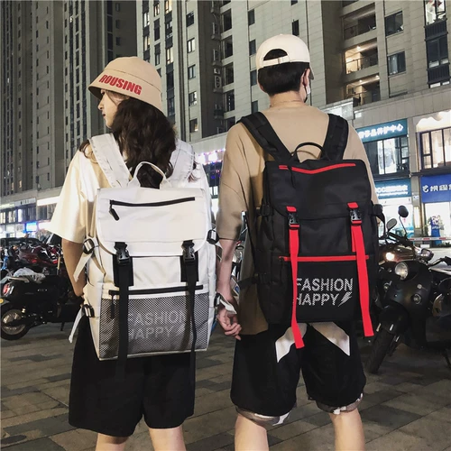 Вместительный и большой школьный рюкзак, брендовая модная трендовая сумка через плечо, 2019, в корейском стиле, подходит для подростков, подходит для студента