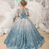 Royal baby baby model catwalk đầm cô gái công chúa đầm nước ngoài trẻ em váy dạ hội sinh nhật quý phái - Váy trẻ em váy biểu diễn cho trẻ em Váy trẻ em
