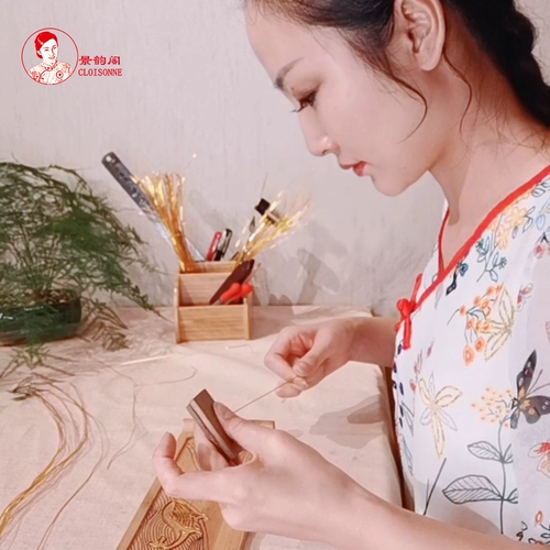 Инструменты для рисования шелковой эмали для эмалевой живописи Jingtai Lan