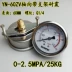 Đồng hồ đo áp suất chống sốc trục YN-60ZV có giá đỡ G1/4 ren áp suất dầu chất lỏng kết nối lại áp suất không khí nước bằng thép không gỉ 