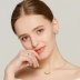 StDore thời trang cá tính nhẫn nữ mạ vàng 18K khí chất đơn giản màu đỏ lưới Pháp thiết kế thích hợp thương hiệu - Nhẫn