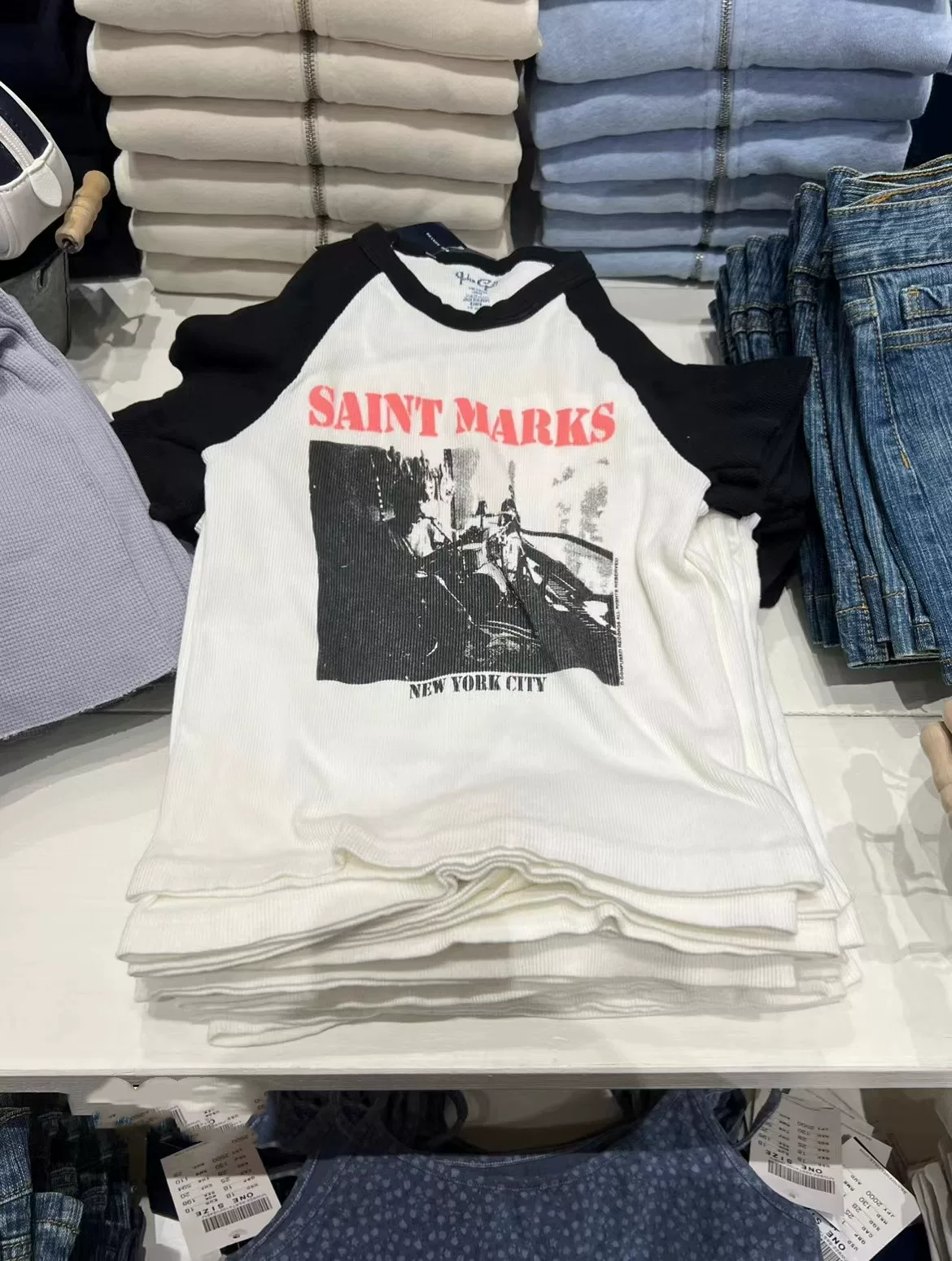 Brandymelody BM Summer Sant Marks Sant Marks вставленное плечо рукав цвет BM хлопковая футболка с высокой талией