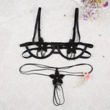 水 水 趣 趣 Вода -Сорастворимый вышитый цветочный полый сексуальный женский три -точечный браслет -костюм 7156+7157