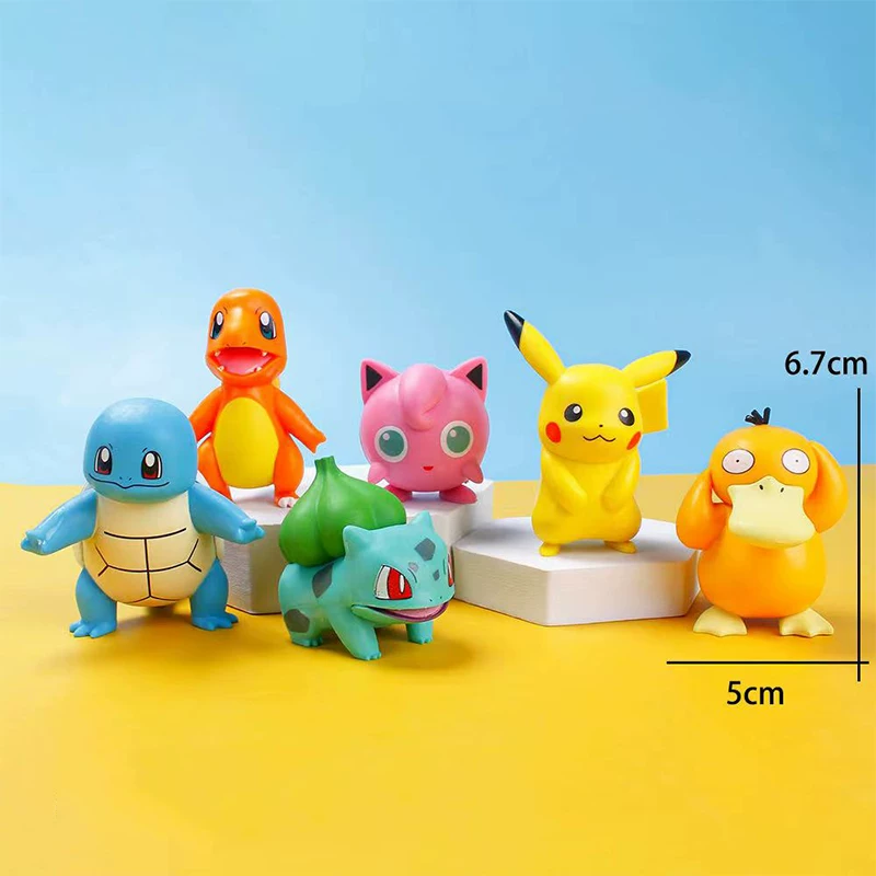 Украшение для торта Pokémon Пикачу Pokémon огненный дракон Маленький огненный дракон Кеда утка Замечательные цветочные семена