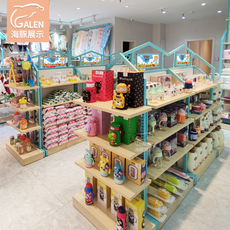 Мать полки 母婴店货架展示架湖绿色双面中岛育婴店展柜婴儿用品定制铁木货柜