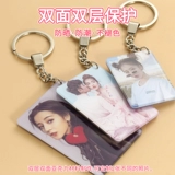 Фотография для влюбленных, двусторонний креативный брелок, индивидуальная акриловая подвеска для ключей, делается под заказ, подарок на день рождения, «сделай сам»