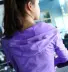 Mùa thu phụ nữ tập thể dục dây kéo dài- tay áo với túi áo khoác thể thao áo khoác nhanh chóng làm khô áo sơ mi mỏng yoga quần áo