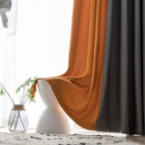 Современная цветная ткань, скандинавская брендовая штора, из хлопка и льна, сделано на заказ